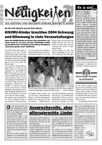 Ausgabe 01/2005 - KIKIMU