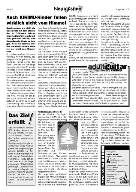Ausgabe 01/2005 - KIKIMU