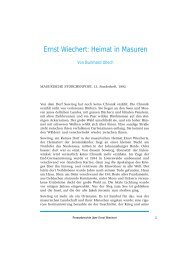 Burkhard Ollech - Ernst Wiechert: Heimat in Masuren