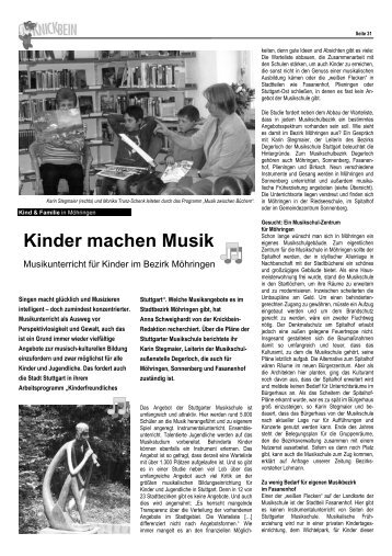 Musikunterricht für Kinder - Knickbein