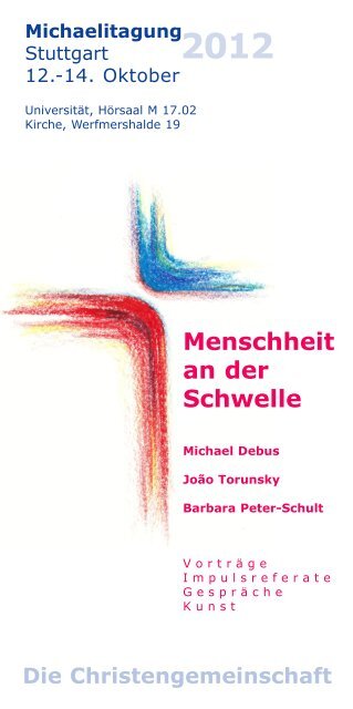 Menschheit an der Schwelle - Die Christengemeinschaft