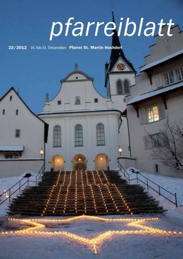 Neuste Ausgabe Pfarreiblatt - Pfarrei Hochdorf