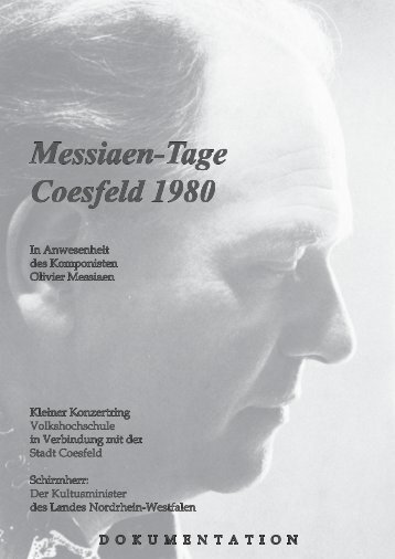 „Messiaen – Tage Coesfeld“ 1980 - rudolf-innig.de