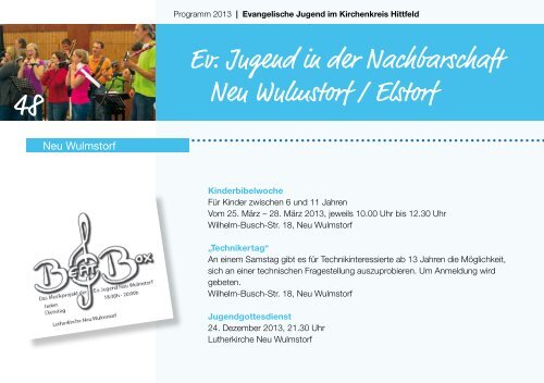 2013 KKjD Programmheft - Ev. Jugend im Kirchenkreis Hittfeld