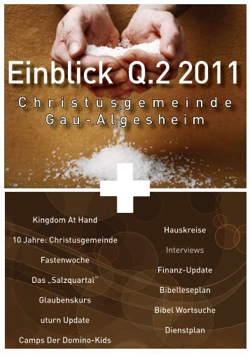 Einblick Q.2 2011 - Christusgemeinde Gau-Algesheim e.V.