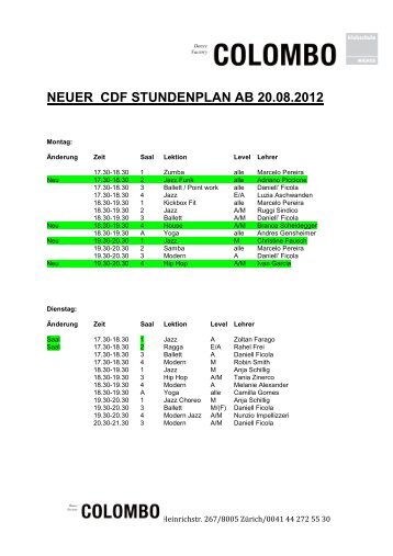 NEUER CDF STUNDENPLAN AB 20.08.2012 - Colombo Dance ...