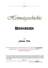 Heimatgeschichte Benshausen - Jeannette Roth Gemeinde ...