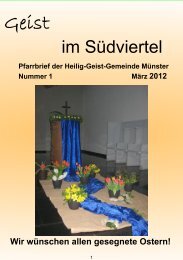 im Südviertel - Heilig Geist Gemeinde Münster