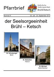 Pfarrbrief 09/2012 - Brühl-Ketsch