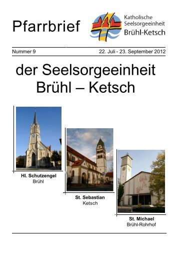 Pfarrbrief 09/2012 - Brühl-Ketsch