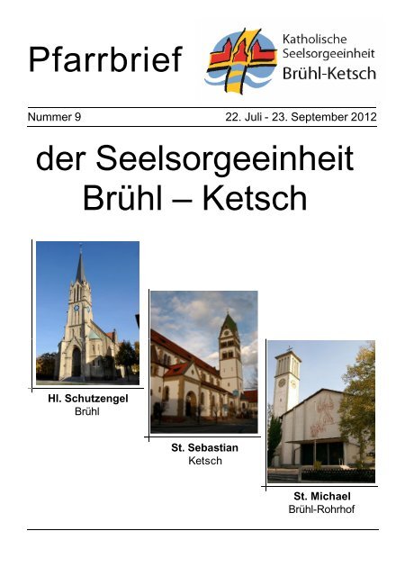 Pfarrbrief 09/2012 - Brühl-Ketsch