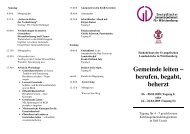 Gemeinde leiten - Evangelischer Gemeindedienst für Württemberg