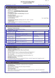 EG-Sicherheitsdatenblatt - KAYSER GmbH