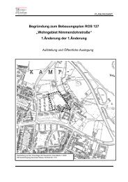 Begründung zum Bebauungsplan ROS 127 ... - Kamp-Lintfort