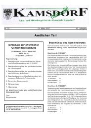 Amtsblatt, Monat März 2007 - Kamsdorf