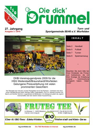 Die dick Drummel 3/2010 - HSG Weiterstadt/Braunshardt/Worfelden