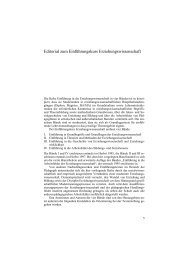 Editorial zum Einführungskurs Erziehungswissenschaft