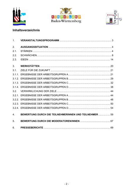 "Zukunftswerkstatt familienfreundliches Ehingen" (PDF, 6 MB)