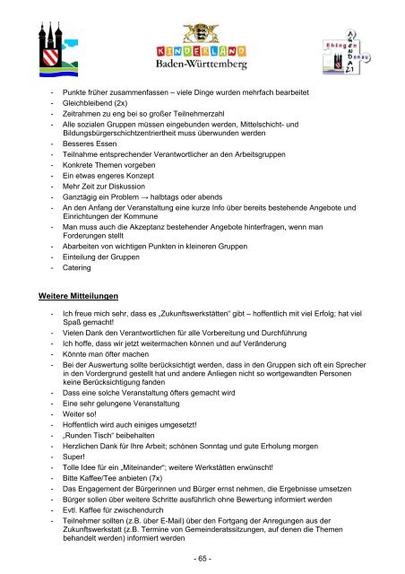 "Zukunftswerkstatt familienfreundliches Ehingen" (PDF, 6 MB)