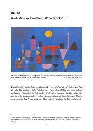 INTRO Meditation zu Paul Klee, 