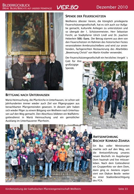 Kirchenzeitung Dezember 2010 der katholischen ...