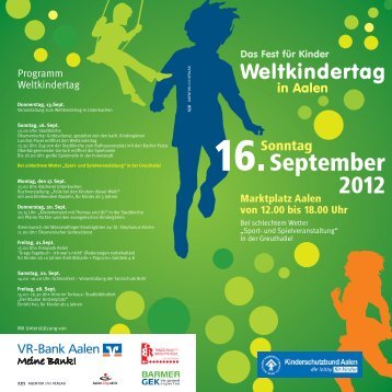 Weltkindertag Aalen - Deutscher Kinderschutzbund - Ortsverband ...