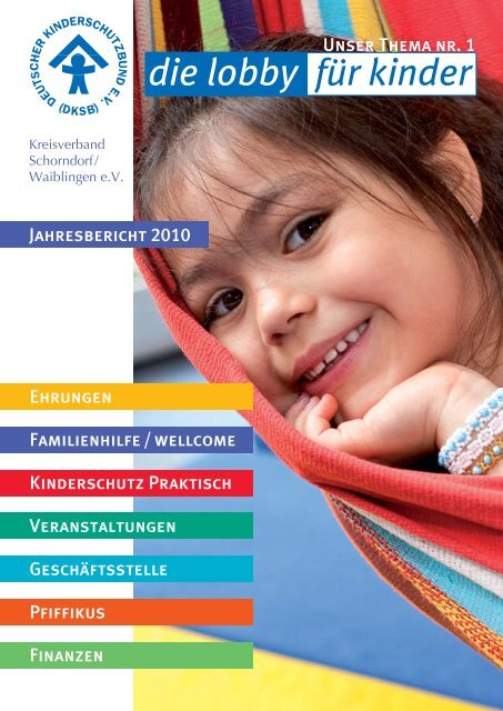 Jahresbericht 2010 - Deutscher Kinderschutzbund Schorndorf ...