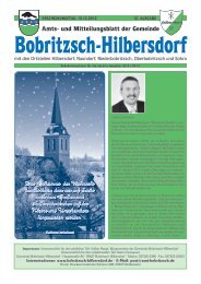 Amts- und Mitteilungsblatt der Gemeinde - Gemeinde Hilbersdorf