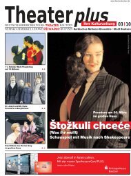 Theaterzeitung März 2010 - Deutsch-sorbisches Volkstheater