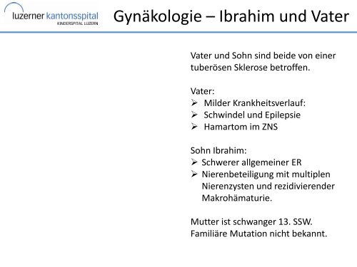 Medizinische Genetik: Beispiele aus der Praxis