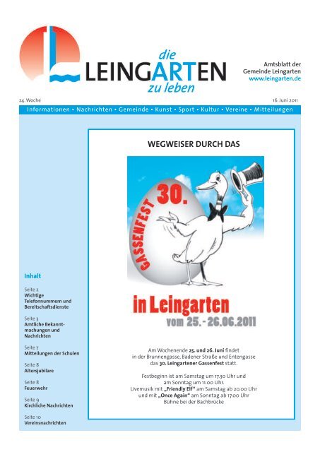 Amtsblatt KW 24 - Gemeinde Leingarten