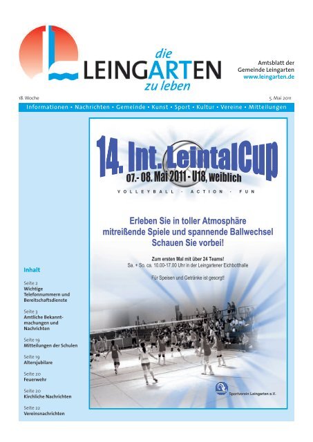 Amtsblatt KW 18 - Gemeinde Leingarten