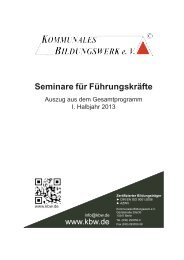 Seminare für Führungskräfte -2013 - Tipp der Woche