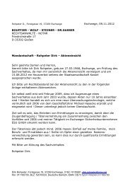 Eschwege, 09.11.2012 BOUFFIER - WOLF - STEINER - DR ...