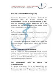 Fissuren- und Grübchenversiegelung - Deutsche Gesellschaft für ...