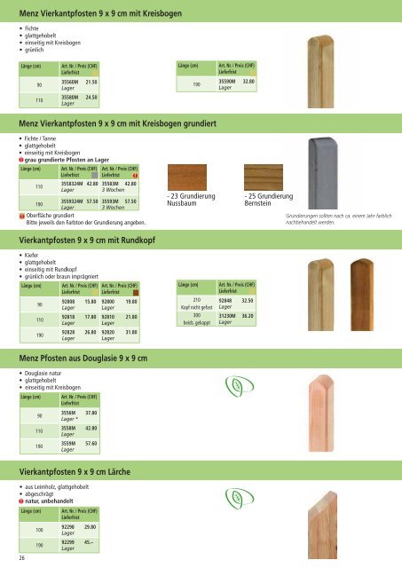 Gesamtkatalog «Holz im Garten - Larus.ch