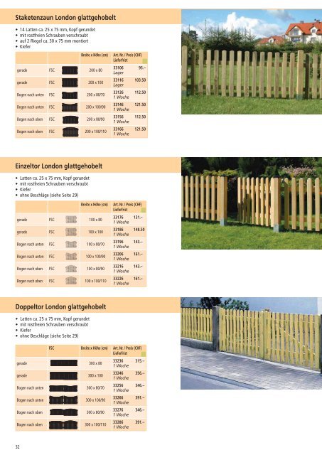 Gesamtkatalog «Holz im Garten - Larus.ch