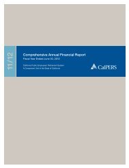 2012 CalPERS Comprehensive Annual Financial Report