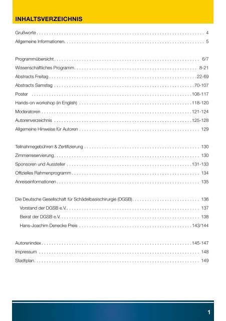 Programm www .dgsb2010 .de