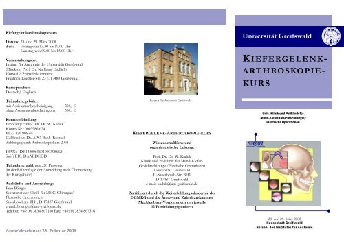 kiefergelenk- arthroskopie - Deutsche Gesellschaft für Mund-, Kiefer