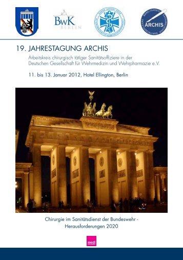 19. JAHRESTAGUNG ARCHIS - Ärztekammer Berlin