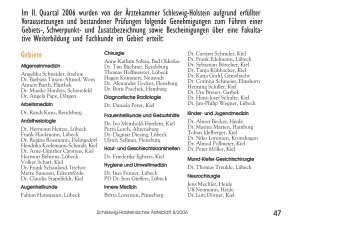 Im Quartal II/2006 erteilte Genehmigungen zum Führen