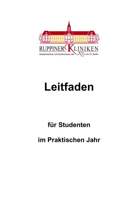 PJ-Leitfaden - Ruppiner Kliniken