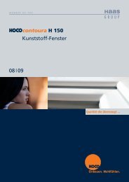 contoura H 150 Kunststoff-Fenster 08 09 - Hoco