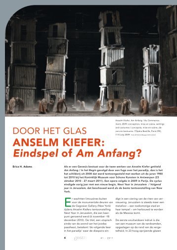 ANSELM KIEFER: Eindspel of Am Anfang? - Modern glas