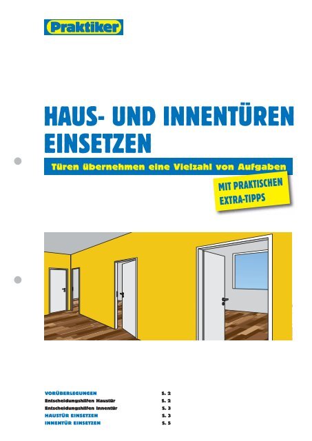 HAUS- UND INNENTÜREN EINSETZEN - Praktiker