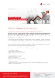 AVANCE – Die Agentur für Finanzmarketing ...