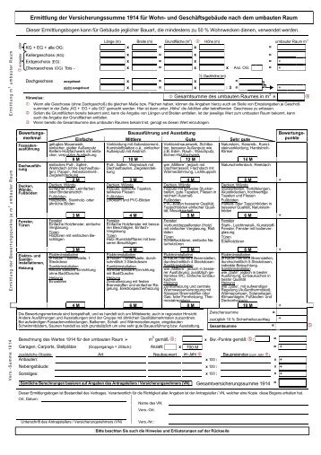 43.0 kB PDF Ermittlung Versicherungssumme ... - bei der Interlloyd