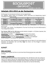 Rochuspost Ausgabe 4, 22.7.2011 - Rochusschule