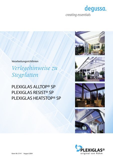 Verlegeanleitung PLEXIGLAS® Stegplatten - Röhm (Schweiz)